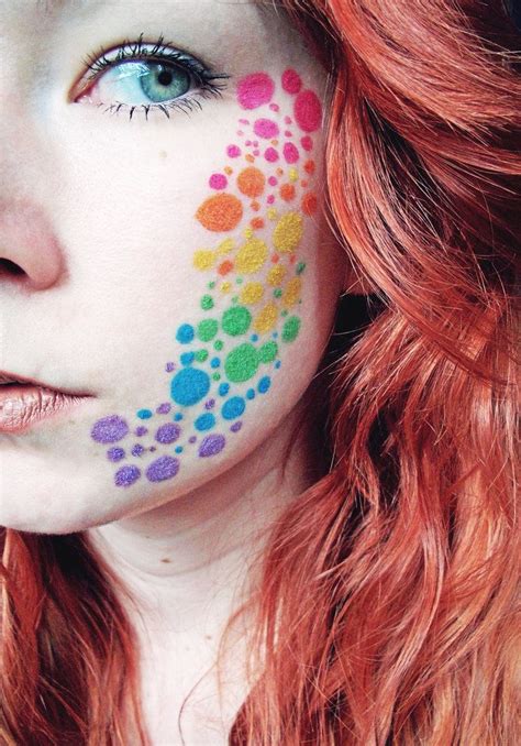 Festival Face Paint Dots Festival Face Painting Tutorial Feat