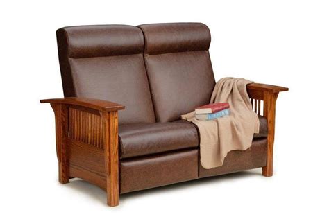 Paradise Mission Reclining Loveseat From Dutchcrafters Amish Furniture
