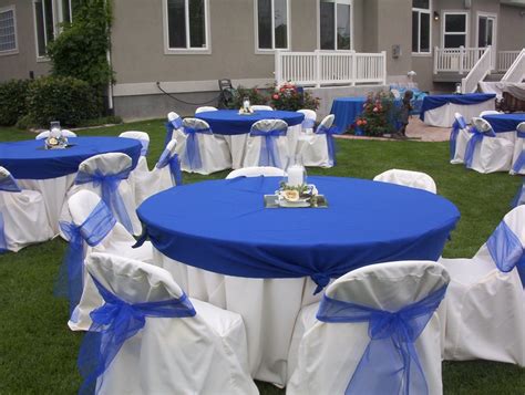 ideas  wedding blue decoration