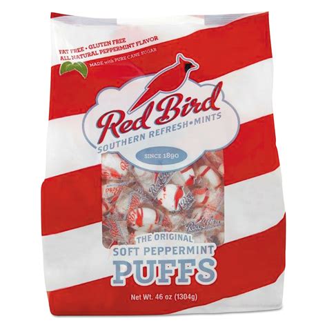 Red Bird Peppermint Puffs Peppermint Tub 46 Oz