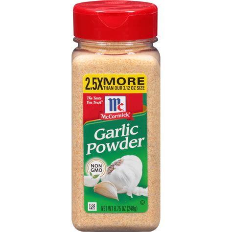 McCormick Classic Garlic Powder, Value Size, 8.75 oz - Walmart.com