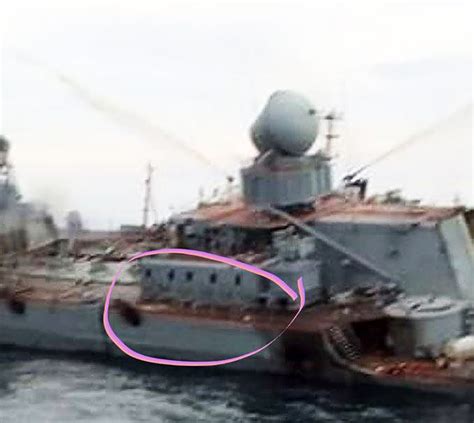 Images Reportedly Show Russian Warship Moskva Before Sinking