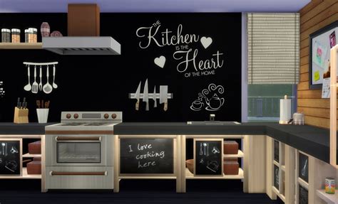 Sims 4 Ccs The Best Blanes Kitchen Set By Pqsim4