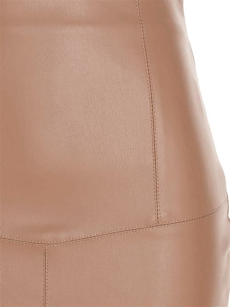 Leather Skirts Nude Pencil Skirt Shop Online At Ikrix