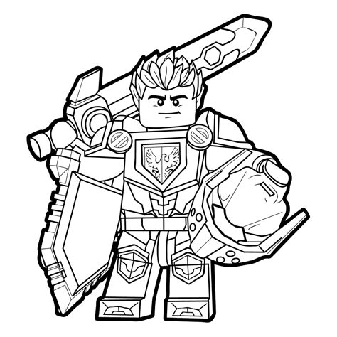 The knight at the gallop. Mega Knight - Free Colouring Pages