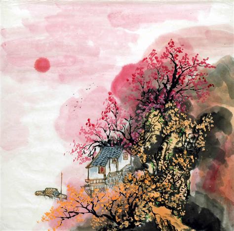Romantic Chinese Style Music Graceful Chinese Ink Painting Chinese