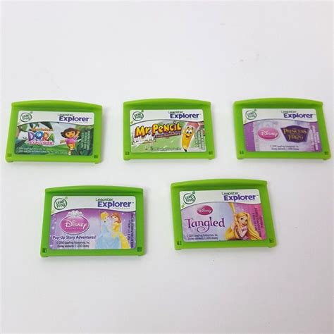 Leapfrog Explorer Leappad Games Cartridges Lot Of 5 Disney Princess