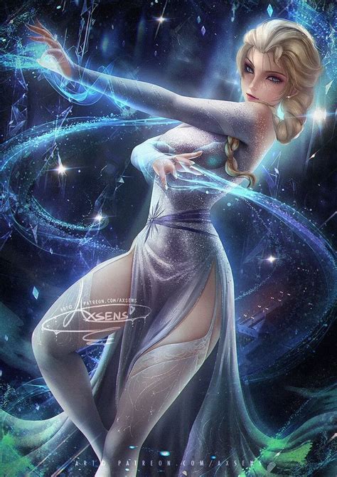 Amazing Elsa Frozen 2 Fanart Artist Axsens Sexy Disney Frozen