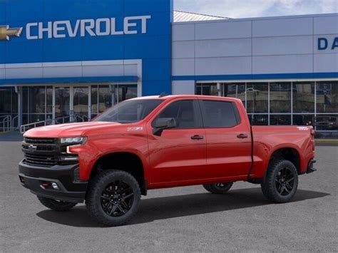 2021 Chevrolet Silverado 1500 Lt Trail Boss 5 Miles Red Hot Crew Cab