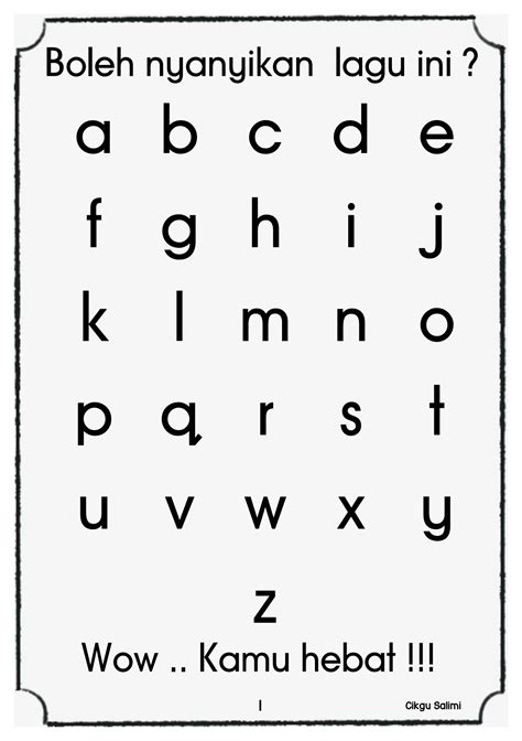Sambung Titik Huruf Abc Sambung Titik Abjad Alphabet Worksheets