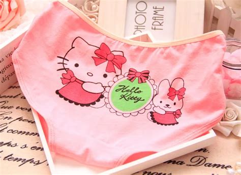 Factory Directly Hot Sale High Quality Hello Kitty Underwear Pure Cotton Cute Expression Women