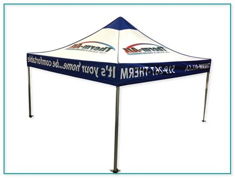 Custom 10×10 Canopy Tent With Company Logo Home Improvement