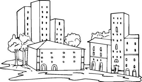Free Buildings Coloring Pages Coloring Pages Super Coloring Pages