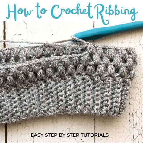 How To Crochet Ribbing 6 Easy Ways Stardust Gold Crochet