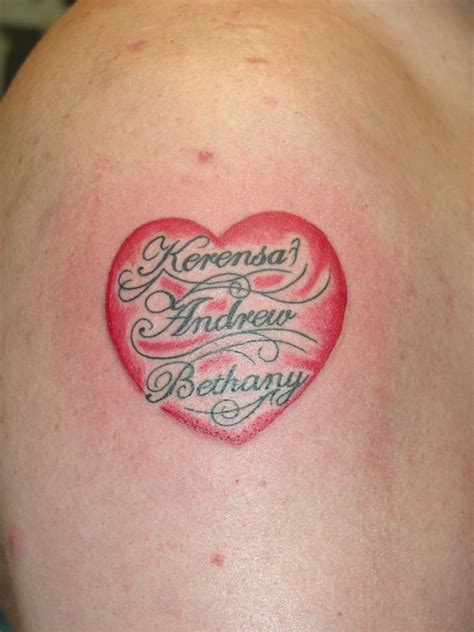 15 Awesome Heart Tattoos With Names On Chest Ideas