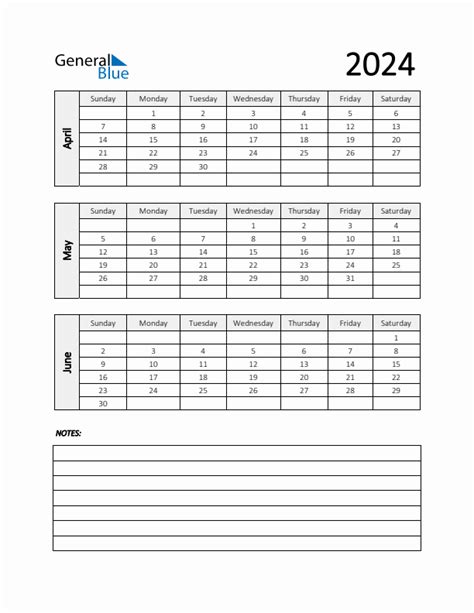 Q2 Quarterly Calendar 2024 In Pdf Word Excel