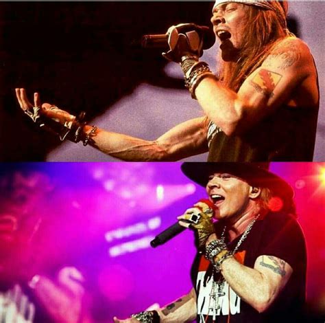 Axl Rose Then Now