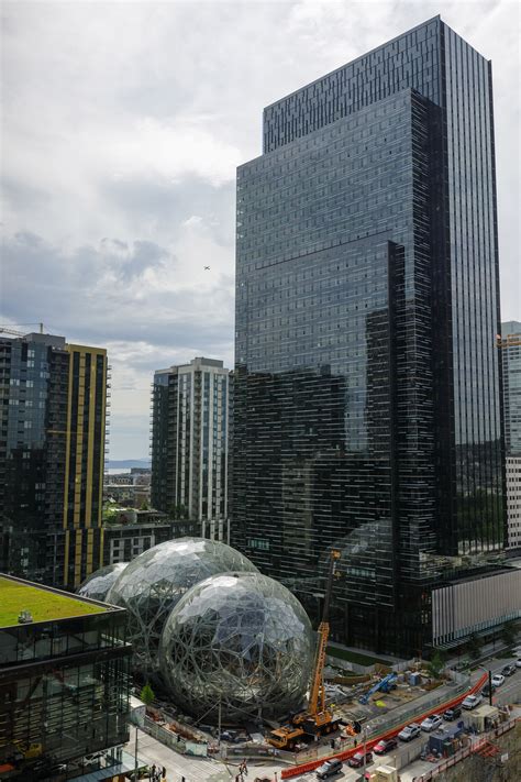 Plant Filled Seattle Spheres Open At Amazon Headquarters Free Cad