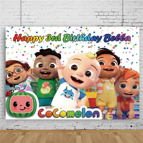 Printable Cocomelon Birthday Backdrop