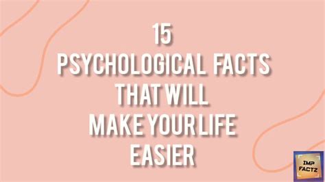 15 Psychological Facts That Will Make Your Life Easier Youtube