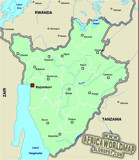 Burundi, landlocked republic in eastern africa, bounded on the north by rwanda, on the formerly ruled by tribal monarchies, the area that is now burundi was colonized by germany in the late 19th. Burundi World Map and Information