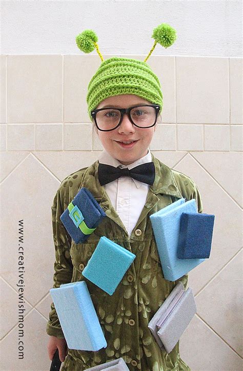 Bookworm Costume To Whip Up In One Night Bookworm Costume Idiom Costumes For Babe Twin
