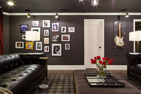 16 Man Caves That Arent Just For Men Man Cave Black Walls Space