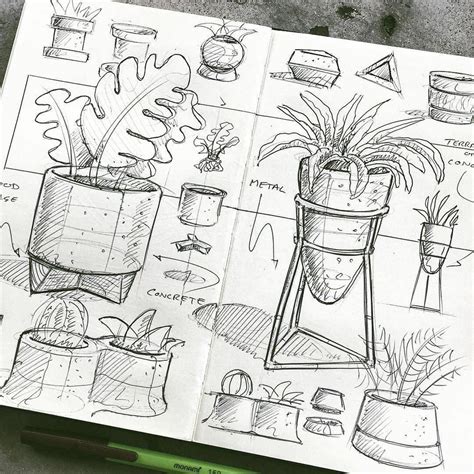 Plant Vibes Repost Nickpbaker ・・・ Sketching More Planters