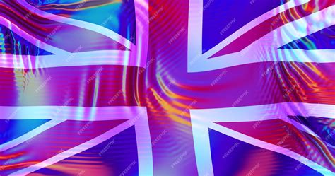 Premium Photo United Kingdom Britain Flag With Lgbt Rainbow Reflections