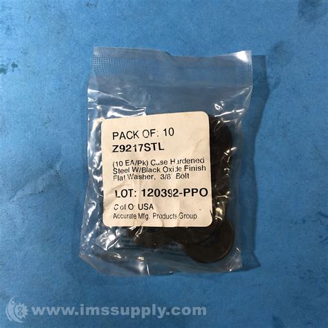 Accurate Manufactured Products Group Z9217stl Pack Of 10 Washers Ims Supply