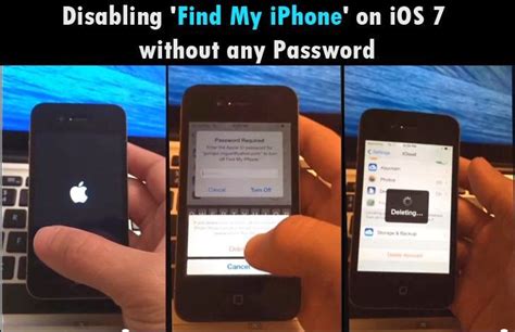 How to enable find my iphone/ipad. Disabling 'Find My iPhone' on iOS 7 without any Password