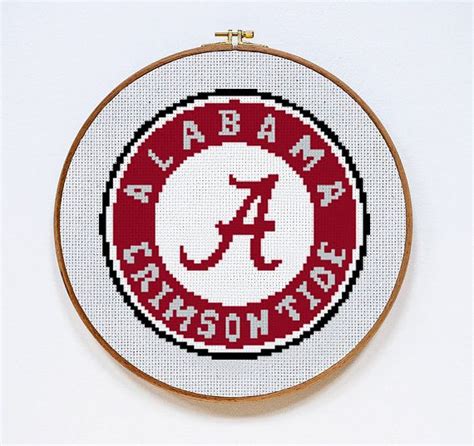 This is a counted cross stitch pattern of the alabama crimson tide logo. Alabama Crimson Tide | Digital Download | Sports Cross ...