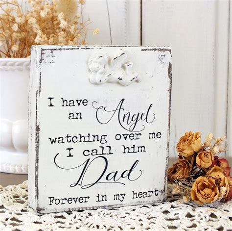 Loss Of Dad Sign In Memory Of Dad T Grieving Father Small Etsy