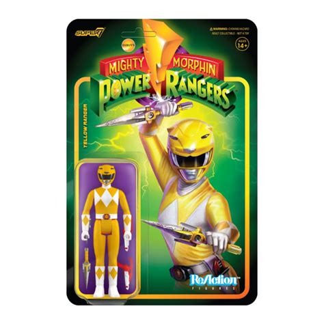 Mighty Morphin Power Rangers Yellow Ranger Reaction 375 Action