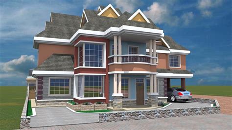 Maisonette House Plan Kenya 4 Bedrooms Flat Roof House Plans For