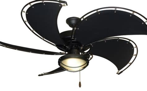 Anyways we have decided to feature the top ones we came across in our quest for unique ceiling fans. Raindance Matte Black Nautical Ceiling Fan w/52" Spring ...