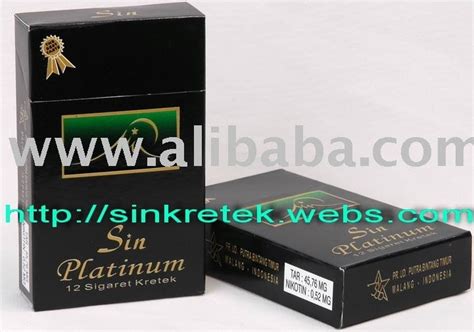 Tobacco Packets Platinum Kretek Cigarettes