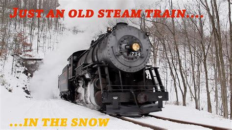 Just An Old Steam Train In The Snow Youtube 20c