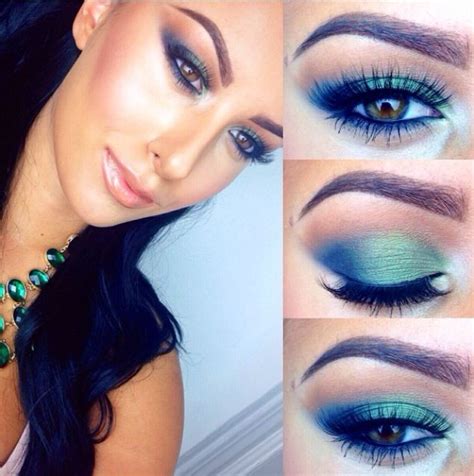 Emerald With A Blue Smokey Eye Makeup Secret Makeup Makeup Obsession