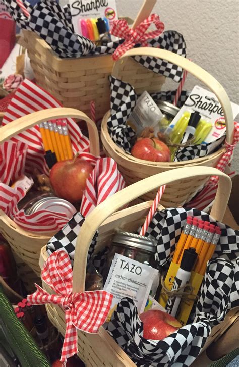 Teacher Appreciation Ts I Created These Picnic Themed Baskets For