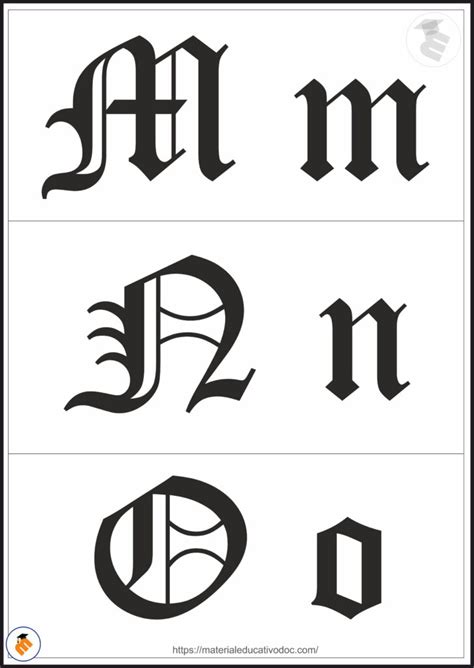 Moldes De Letras Góticas Archivo Para Imprimir Pdf