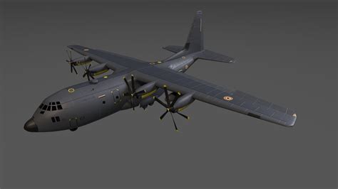 Artstation Lockheed C 130 Hercules 3d Model Resources