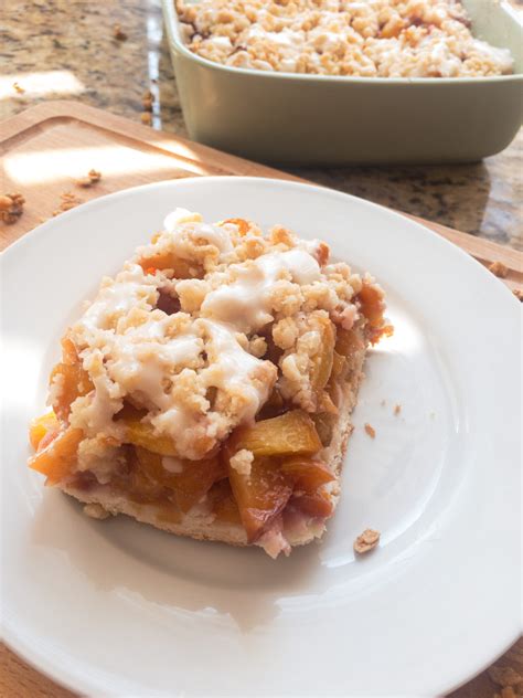 Fresh Peach Crumb Pie Bake Eat Smile Repeat