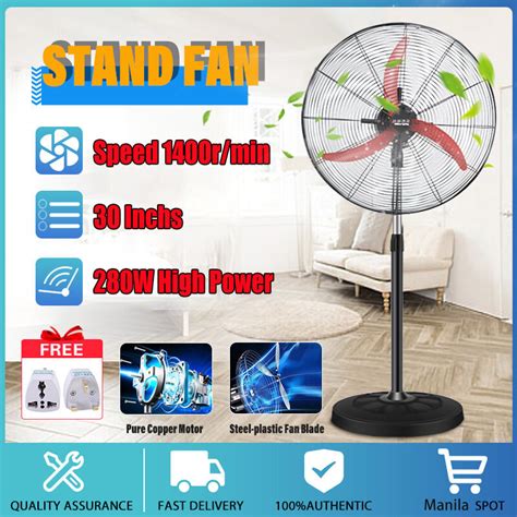 Industrial Stand Fan 30 Inch Home Appliances Floor Fan Three Speed