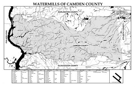 West Jersey History Watermills Of Camden County Companion Map By