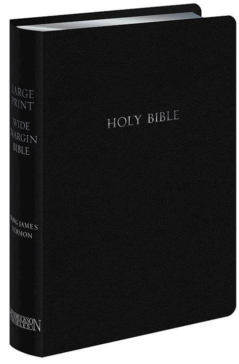 Kjv Large Print Wide Margin Bible Hendrickson The Kjv Store