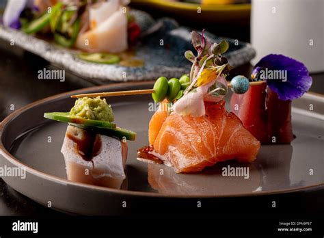 The variety of Japanese food on display is a feast for both the eyes