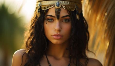 premium ai image the most beautiful teen egyptian girl imaginable elaborate ancient egyptian