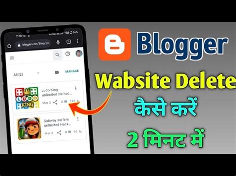 How To Delete Blogger Wabsite Blogger Website Delete Permanently Delete Blogger Website