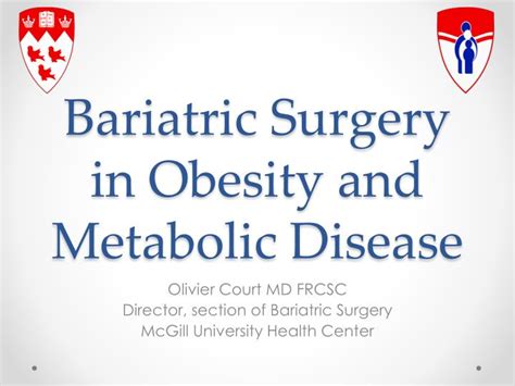 Ppt Bariatric Surgery In Obesity And Metabolic Disease Powerpoint